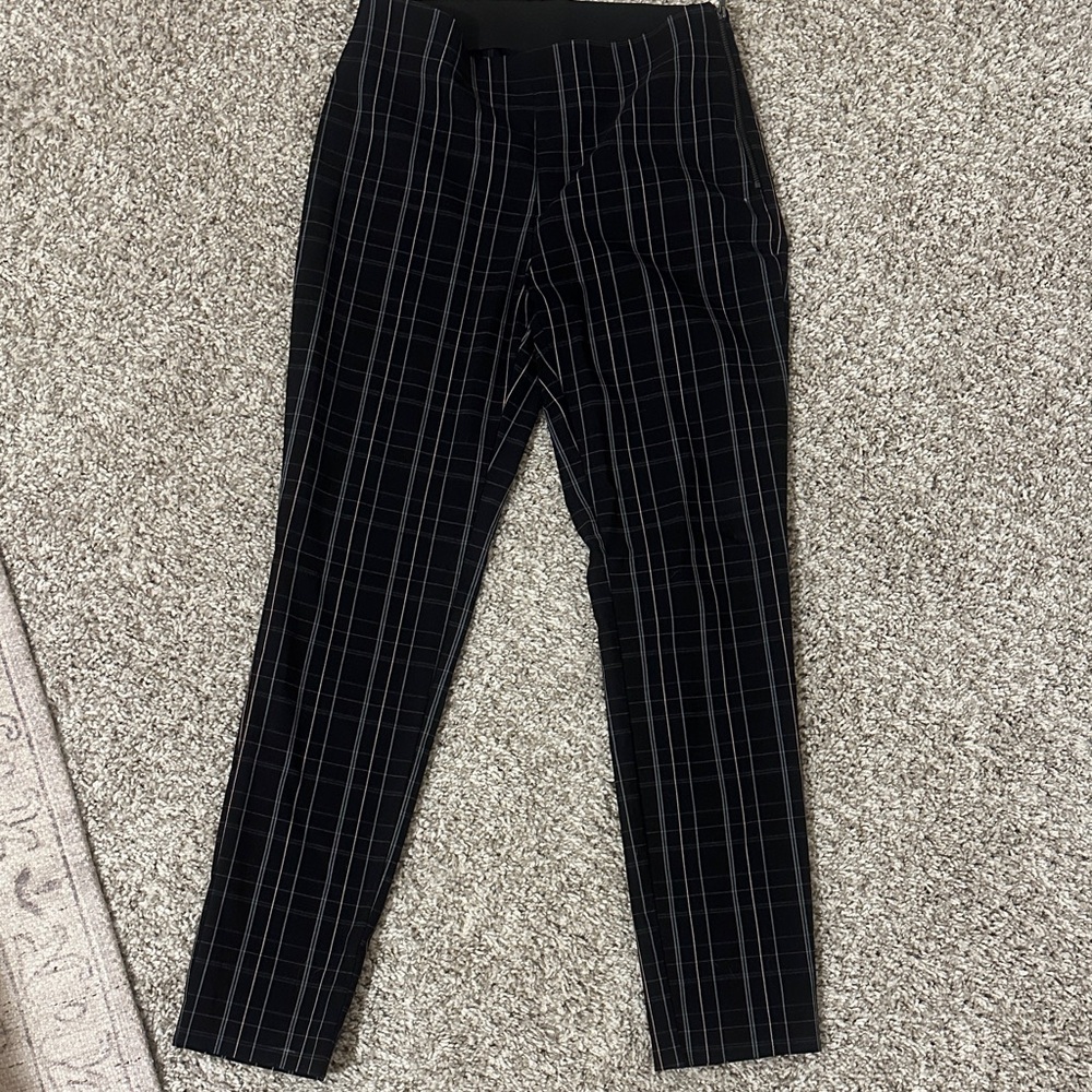 a new day Women's blue and pink plaid Skinny Pants